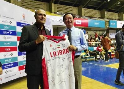 آرزوی موفقیت سفیر چین در ایران برای تیم ملی بسکتبال کشورمان